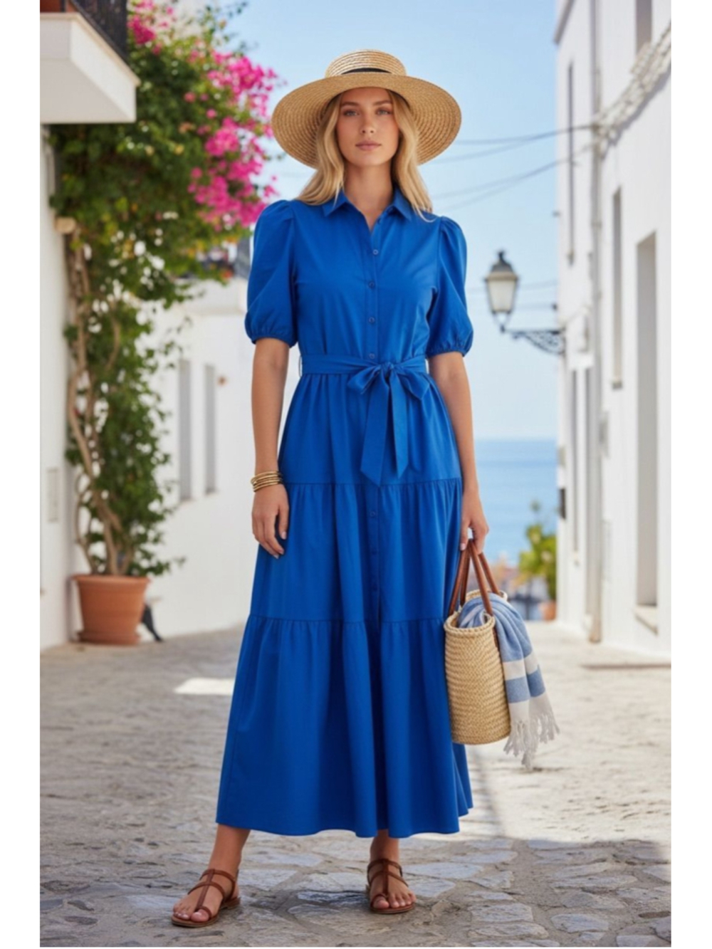 BigHit Fashion| Tiered Maxi Dress| Size M | NWOT